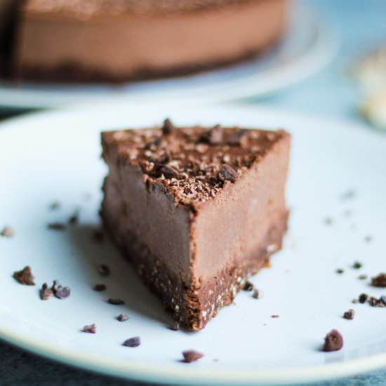 Raw Vegan Chocolate Cheesecake
