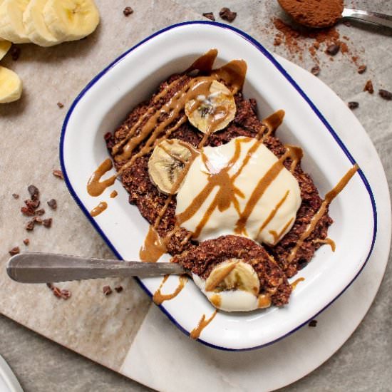 Chocolat Banana Bread Baked Oatmeal