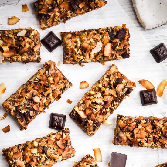 Toasted Coconut Magic Cookie Bars