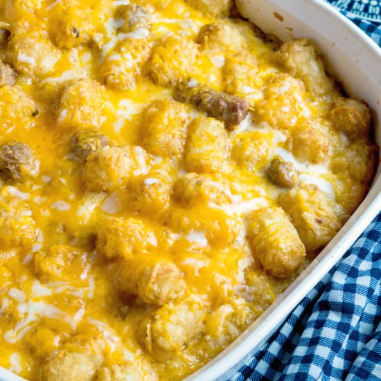 Tater Tot Breakfast Casserole
