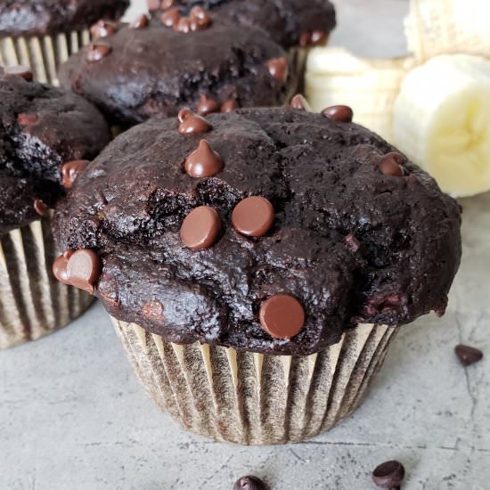 Chocolate Banana Muffins