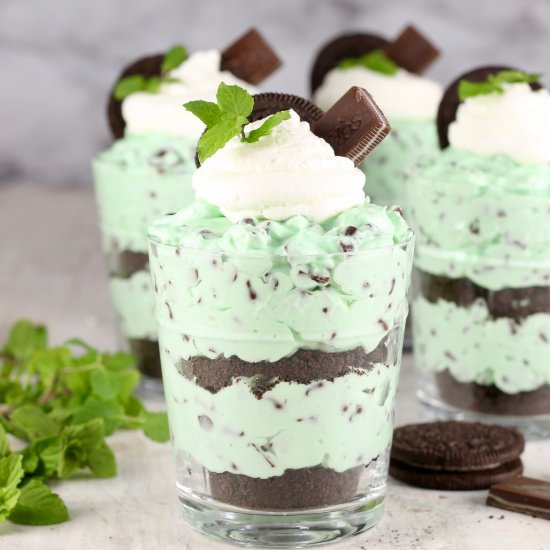 Mint Chocolate Chip Cheesecake