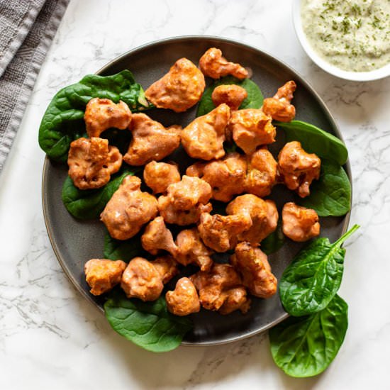 Air Fryer Cauliflower Hot Wings