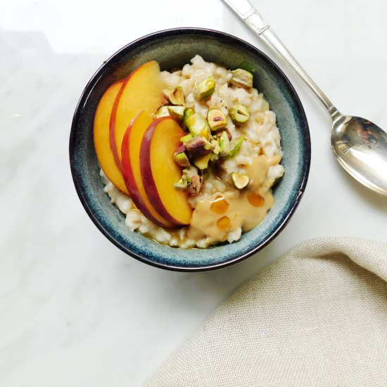 Vegan Peachy Porridge