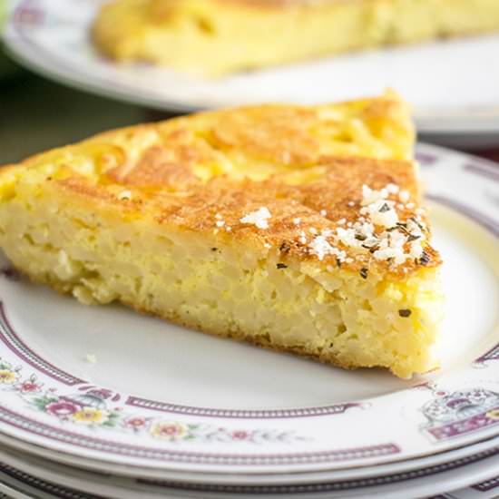 Leftover Spaghetti Frittata