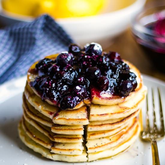 Lemon Poppy Seed Pancakes