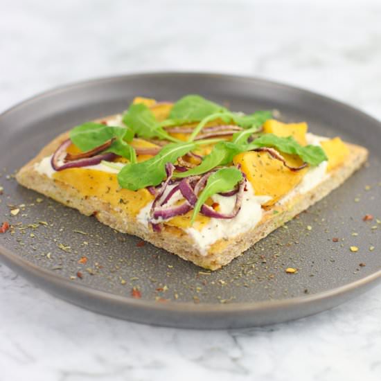 Roasted Squash Vegan White Pizza