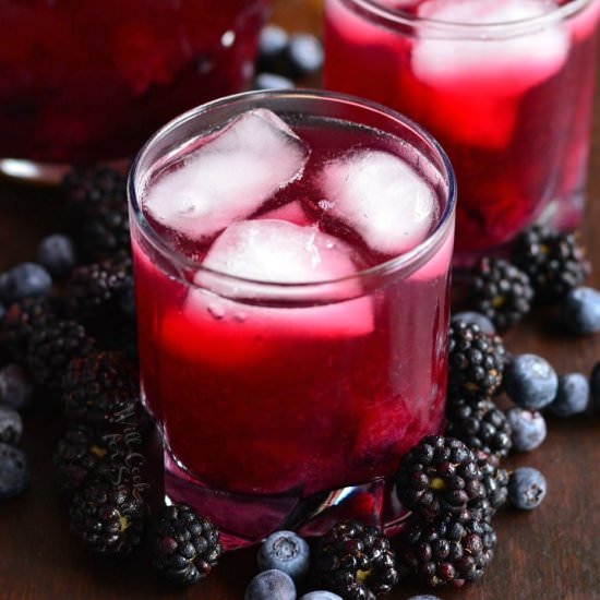 Blueberry Blackberry Iced Green Tea