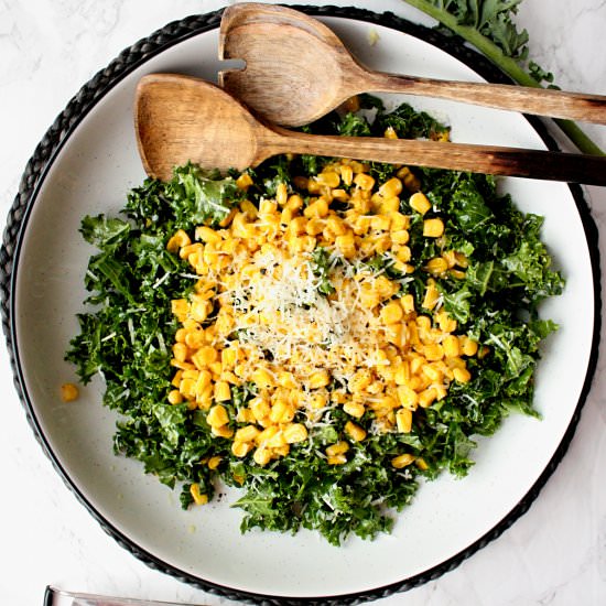 Kale and Sautéed Corn Salad