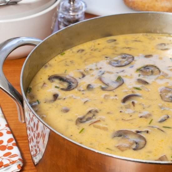 Wild Rice and Mushroom Soup
