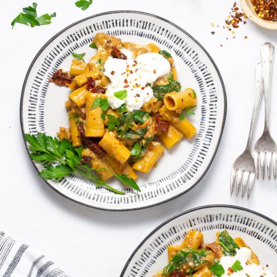 One Pot Sausage Rigatoni