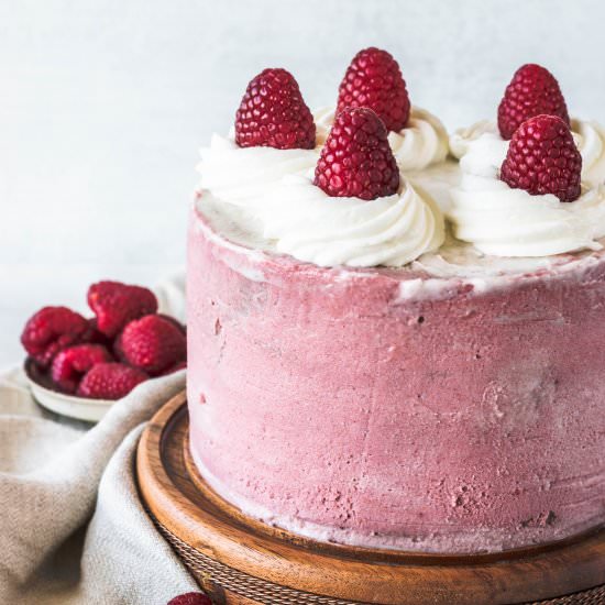 Raspberry Vegan Cake