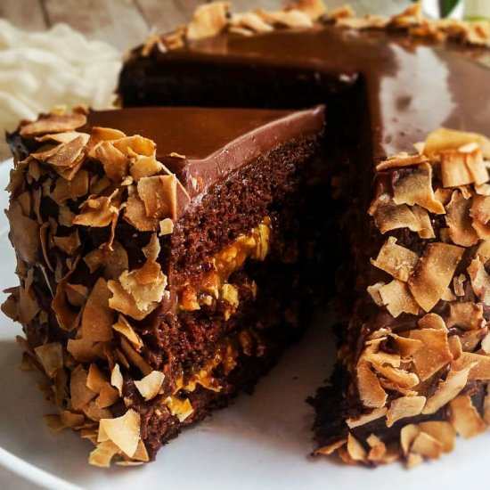 Vegan German Chocolate Cake