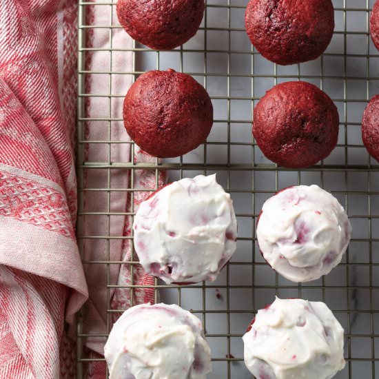 Skinny Mini Red Velvet Cupcakes