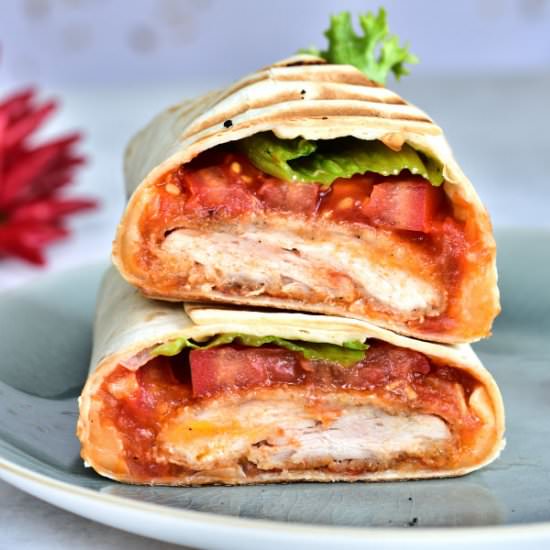 Crispy chicken wrap