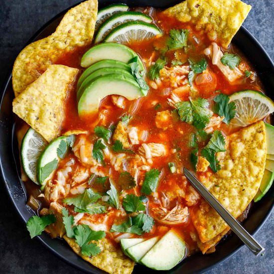 Spicy Chicken Tortilla Soup