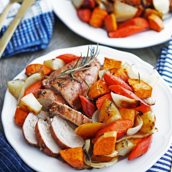 Sheet Pan Balsamic Chicken