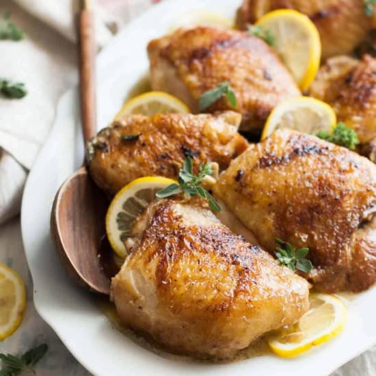 Paleo Baked Lemon Butter Chicken