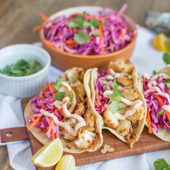 Coconut Cauliflower Tacos