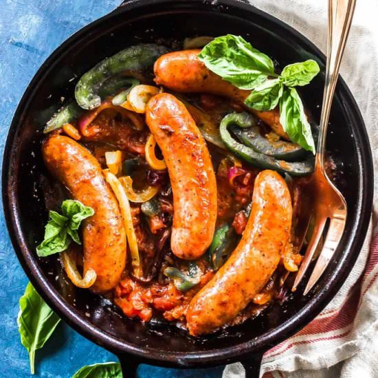 Keto Italian Sausage Skillet