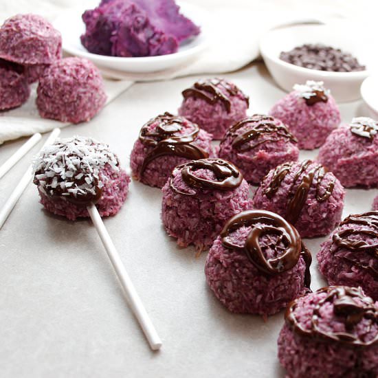 PURPLE COCONUT MACAROONS