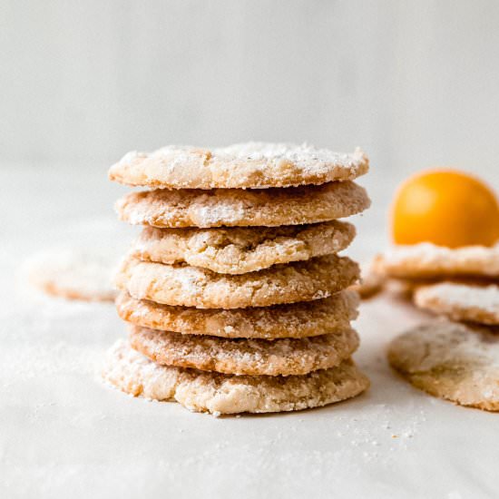 Meyer Lemon Crinkle Cookies
