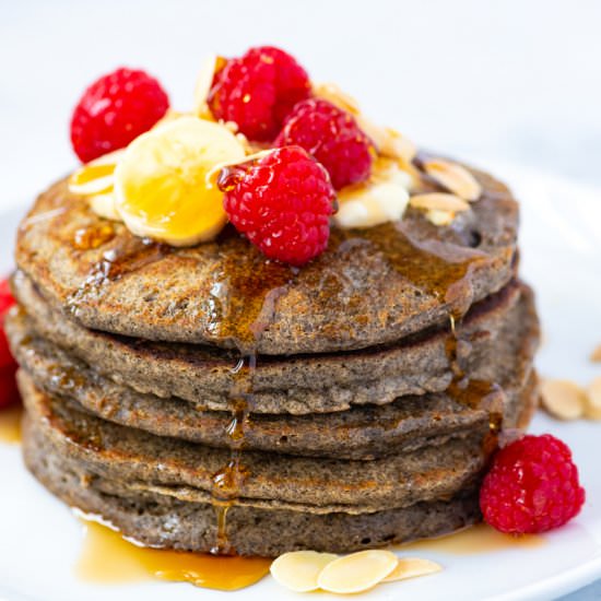 Easy Fluffy Buckwheat Pancakes
