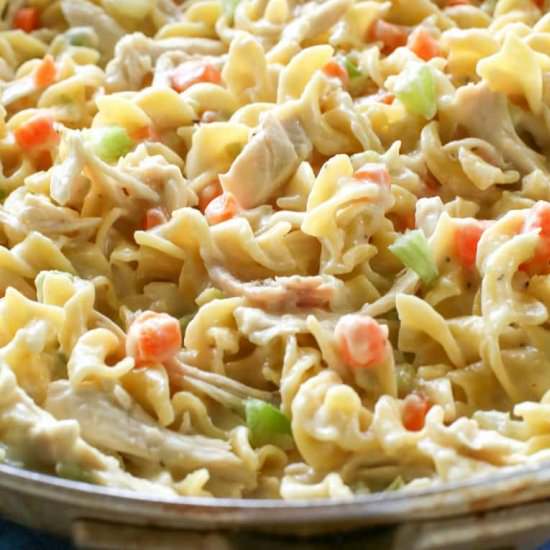 Creamy Chicken Noodle Skillet