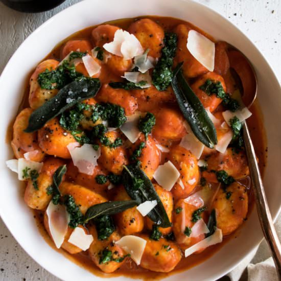 Ricotta Gnocchi with Pomodoro
