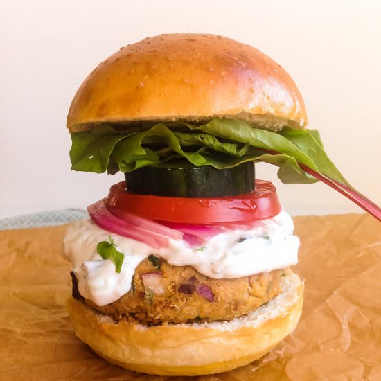 Sun-Dried Tomato Chickpea Burgers