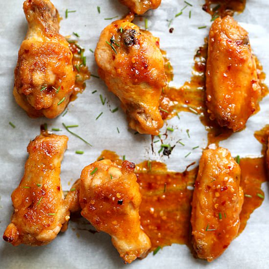 Sriracha Chicken Wings