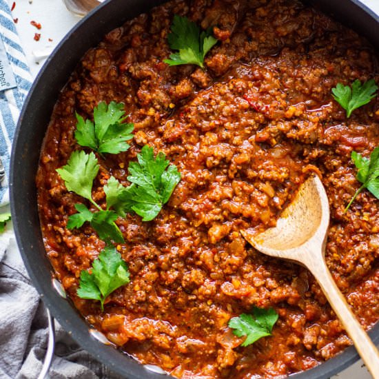 Marinara Sauce With Beef
