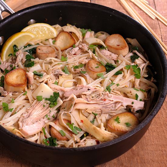 Vegan “Seafood” Linguine
