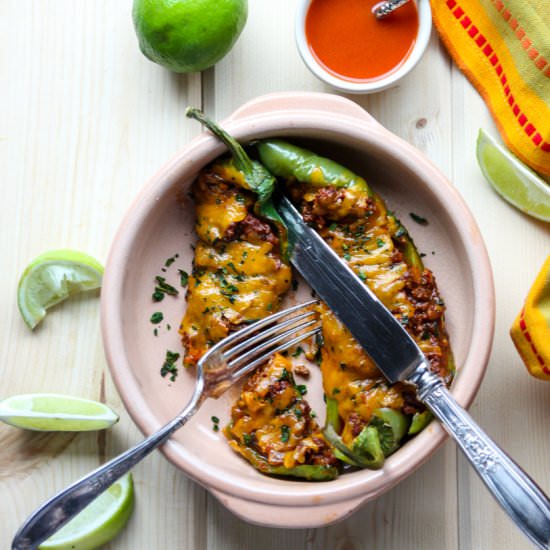 Stuffed Anaheim Peppers
