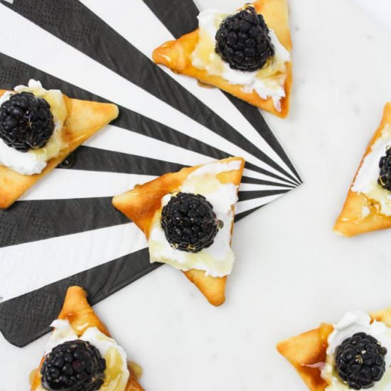 Blackberry & Goat Cheese Appetizers