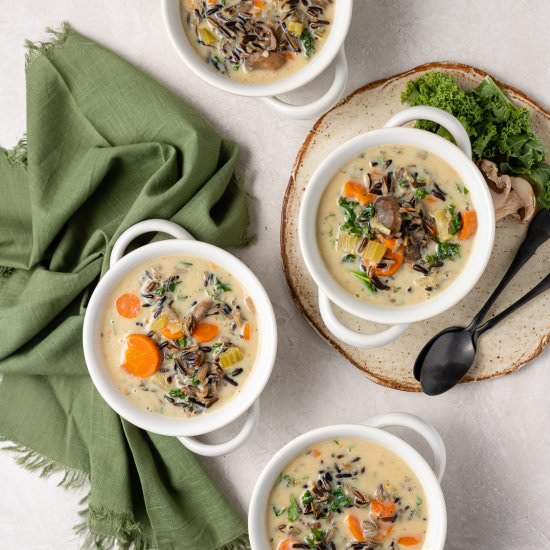 Instant Pot Wild Rice Soup