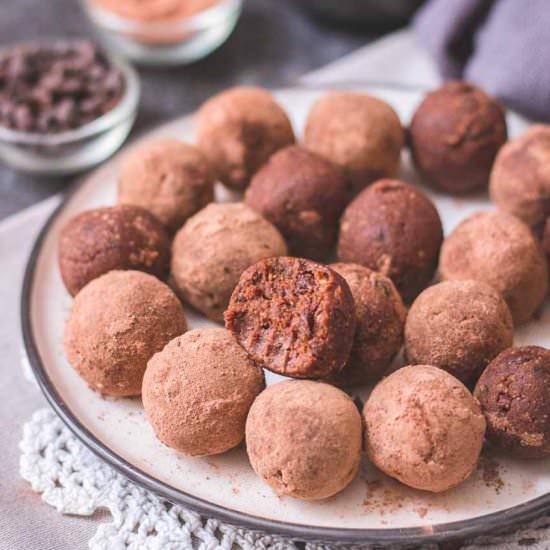 No Bake Brownie Bites