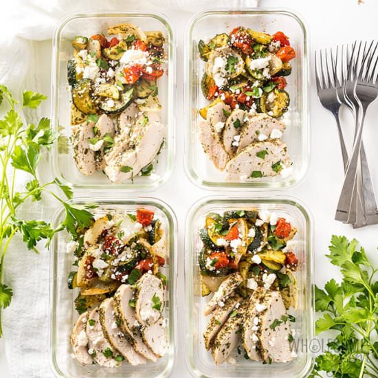 Greek Chicken Meal Prep Bowls