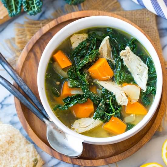 Kale & Chicken Instant Pot Soup