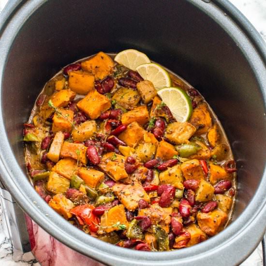 Caribbean potato curry