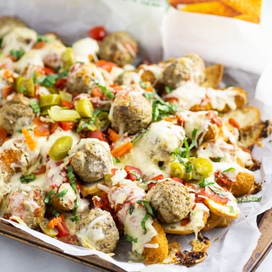 Baked Italian Nachos