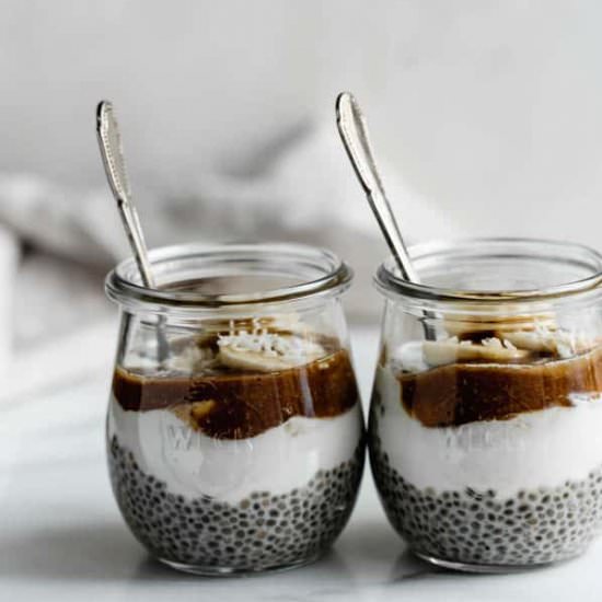 Banoffee Pie Chia Pudding