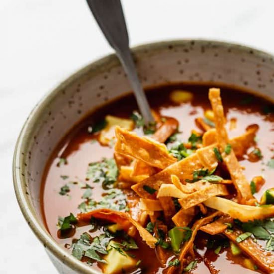 Vegan Tortilla Soup