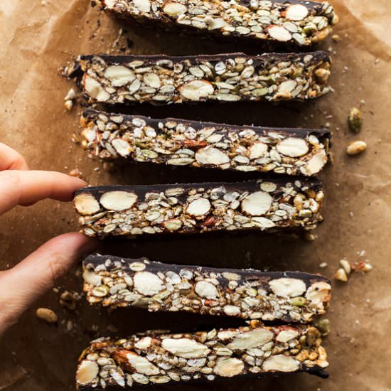 Chocolate nut bars (V,GF)