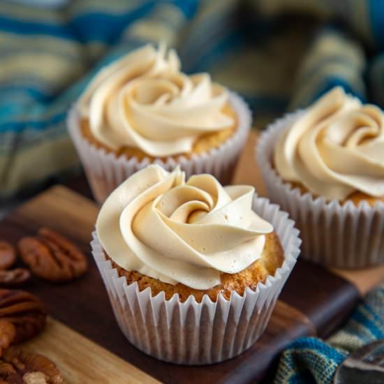 Caramel Honey Cupcakes