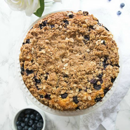 Blueberry Coffee Cake with Cinnamon