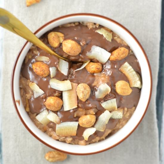 PB Nutella and Coconut Oatmeal