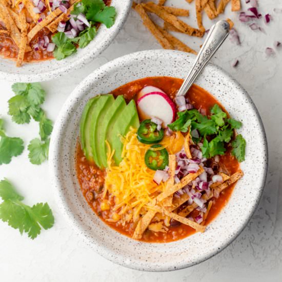 Vegetarian Tortilla Soup