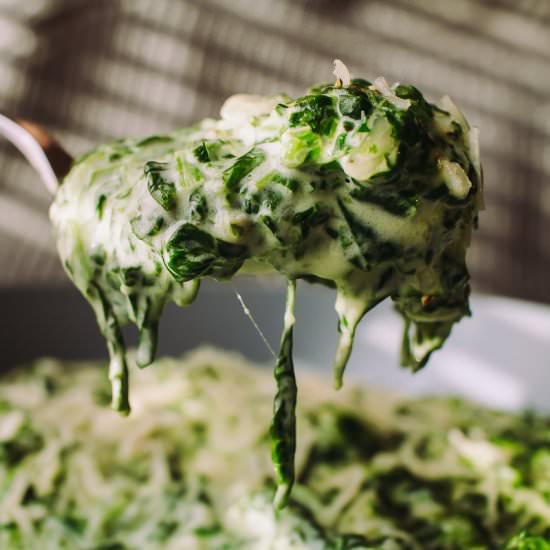 Low Carb Creamed Spinach