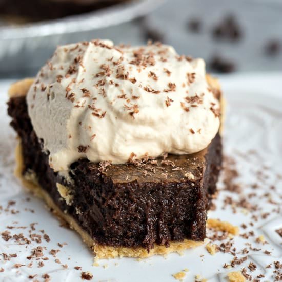 Mocha Brownie Pie